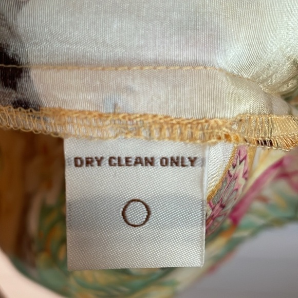 C.L.O.T.H.E.S. 100% Silk Women's fun colorful button down blouse Sz L Resortwear - Picture 6 of 7